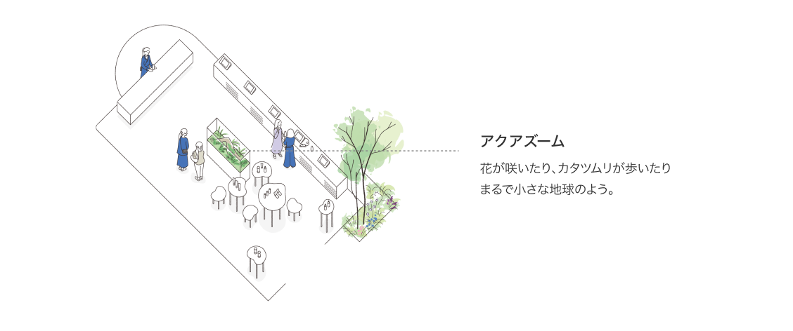 インスタレーション シーズンごとに新しいテーマで空間を彩ります。