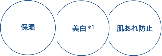 保湿 美白 肌あれ防止